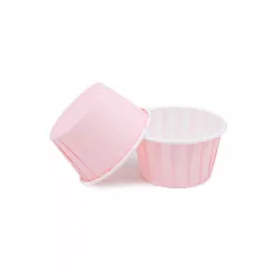 Muffinförmchen hellrosa mit festem Rand 50x39mm 100 Stück