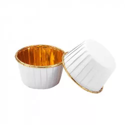 Süßwaren- Körbchen weiß, 100 Stück 50 x 39 mm