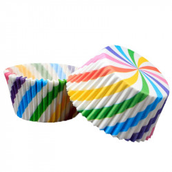 Gebäckschnitte Regenbogen 50x30mm 50 Stück