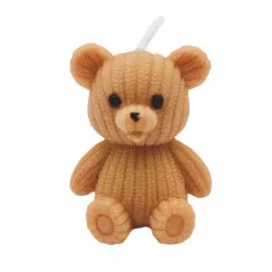 Teddybär-LED Kerze 42 x 36 x 26 mm