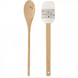 Herz-Dekoswipe mit Kochlöffel HERZ 29 cm