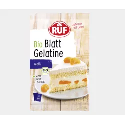 Bio-Blattgelatine, weiß, 12 Stk., 20 g