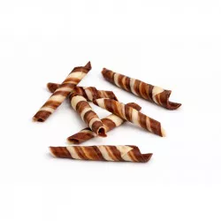 Schokoladenrollen zweifarbig TWISTER MARBLE (70 g)