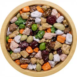 Schokoladensteine in bunter Kruste (70 g)