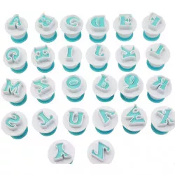 Ausstechformen mit Stempel – Alphabet Großbuchstaben