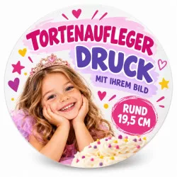 Essbares Papier bedrucken – Kreis Ø 19,5 cm