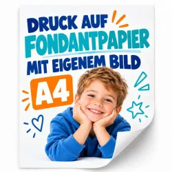 Druck auf Rollfondantblatt A4